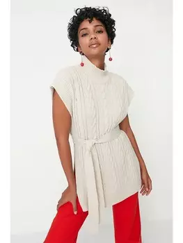 Пуловер trendyol Pullover, кремовый