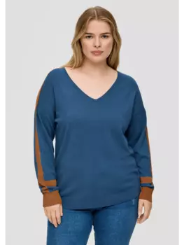 Пуловер TRIANGLE, синий