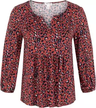 Пуловер Tribal Blouse with Shirring, цвет Maple