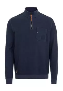 Пуловер, тройник, накладной нагрудный карман, мужской camel active, цвет Night Blue