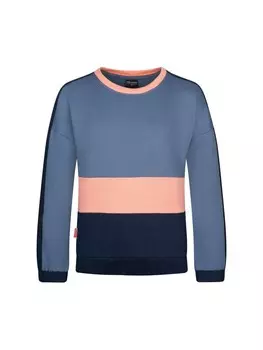 Пуловер Trollkids Sweatshirt Verdal, цвет lotus blue/dahlia