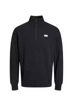 Пуловер troyer свитшот air Jack & Jones, черный