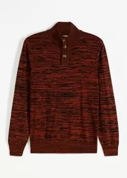 Пуловер удобного кроя John Baner Jeanswear, коричневый