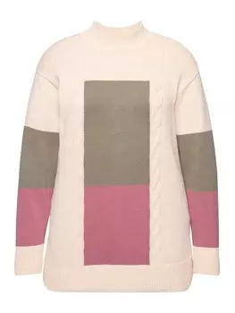 Пуловер Ulla Popken, цвет perlwei