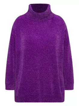 Пуловер Ulla Popken Oversized, цвет dunkles violett