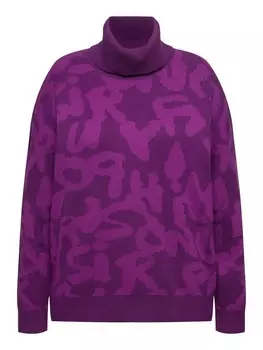 Пуловер Ulla Popken Oversized, фиолетовый