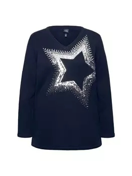 Пуловер Ulla Popken Pullover, цвет marine