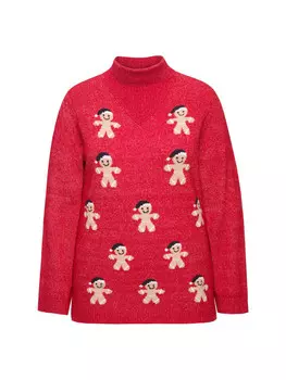 Пуловер Ulla Popken Pullover, цвет salsa