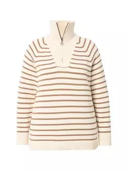 Пуловер Ulla Popken, светло-коричневый