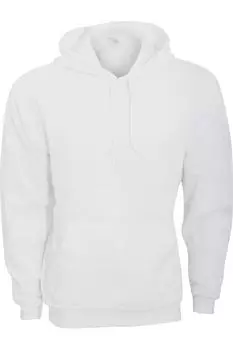 Пуловер унисекс Bella + Canvas из поликоттона и флиса Толстовка / Толстовка с капюшоном, белый