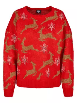 Пуловер Urban Classics, цвет red/gold
