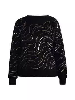 Пуловер usha BLACK LABEL, черный