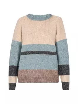 Пуловер usha BLUE LABEL, цвет beige mehrfarbig