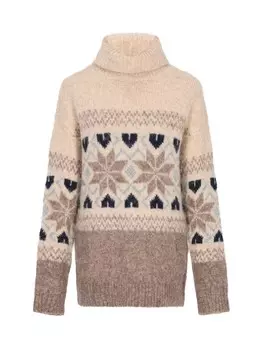 Пуловер usha BLUE LABEL, цвет beige mehrfarbig