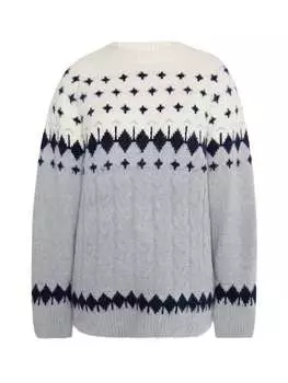 Пуловер usha BLUE LABEL, цвет grau mehrfarbig