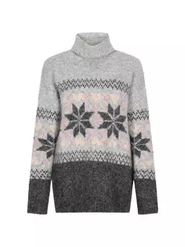 Пуловер usha BLUE LABEL, цвет grau mehrfarbig