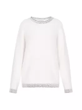 Пуловер Usha, цвет wollweiss schwarz