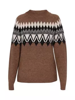 Пуловер usha FESTIVAL, цвет kamel mehrfarbig