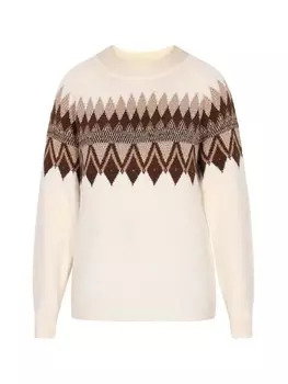 Пуловер usha FESTIVAL, цвет wollweiss mehrfarbig