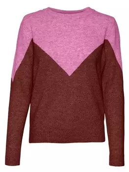 Пуловер Vero Moda, цвет pink/bordeaux