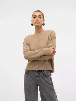 Пуловер Vero Moda Pullover, бежевый