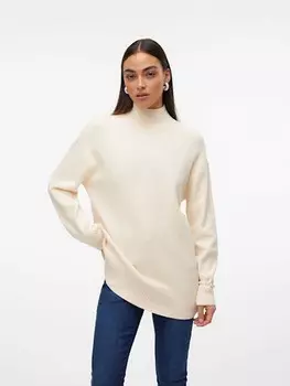 Пуловер Vero Moda Pullover Gold, кремовый
