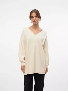 Пуловер Vero Moda Pullover Gold, кремовый