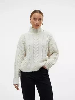 Пуловер Vero Moda Pullover, кремовый