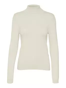 Пуловер Vero Moda Rollkragen HAPPINESS, бежевый