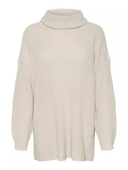 Пуловер Vero Moda Rollkragenpullover, кремовый