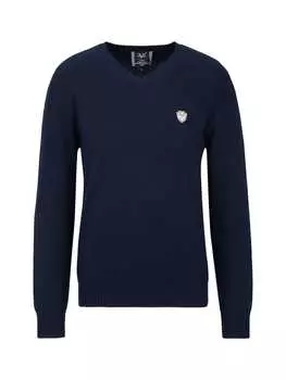 Пуловер Versace, синий