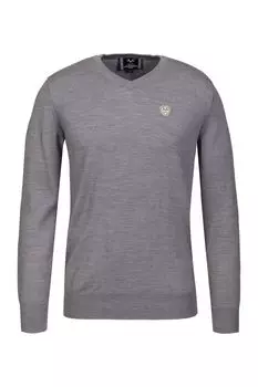 Пуловер Versace V Ausschnitt Rocco, серый