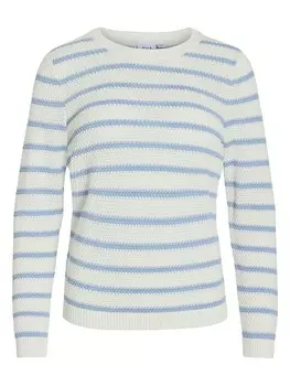 Пуловер Vila, цвет hellblau/wei