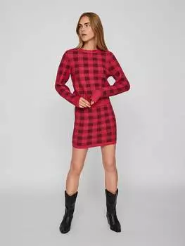 Пуловер Vila, цвет rot/schwarz