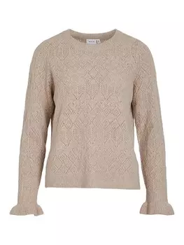 Пуловер Vila Pullover, бежевый