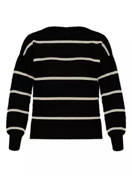 Пуловер Vila Pullover, цвет Schwarz/Creme