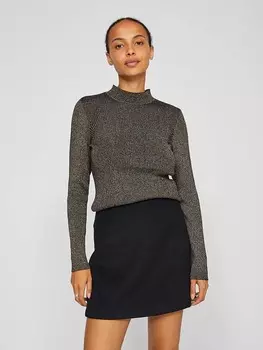 Пуловер Vila Pullover, цвет Schwarz/Gold