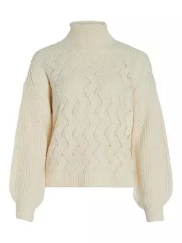 Пуловер Vila Pullover, кремовый