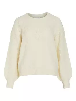 Пуловер Vila Pullover, кремовый