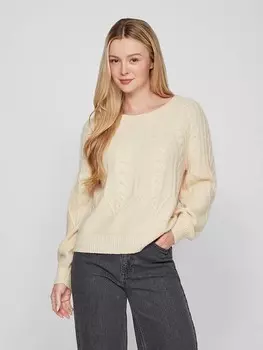 Пуловер Vila Pullover, кремовый