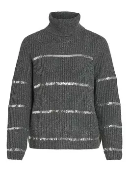 Пуловер Vila, серый