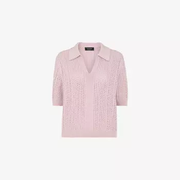 Пуловер Whistles с коротким рукавом, сиреневый