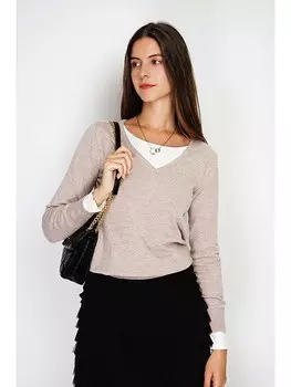 Пуловер William de Faye Pullover, песочный