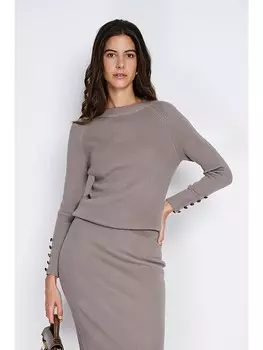 Пуловер William de Faye Pullover, серо-коричневый