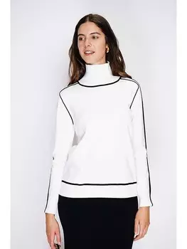 Пуловер William de Faye Rollkragenpullover, белый