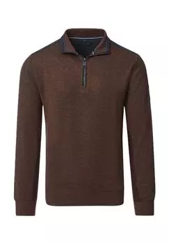 Пуловер, воротник тройник, мужской CASAMODA, цвет 686 Braun