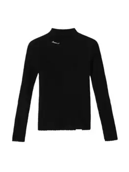 Пуловер вязаный Mslan, черный