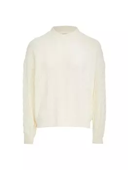 Пуловер yasanna Strick, белый
