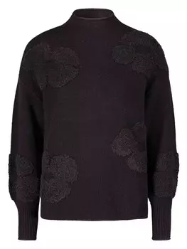 Пуловер Zero florales Strukturmuster, цвет patch blackblack