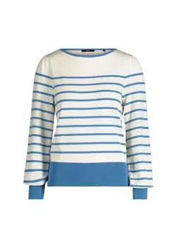 Пуловер Zero Pullover mit Streifen, цвет Patch CreamBlue